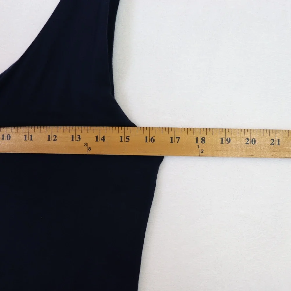 J CREW Navy‎ One Shoulder Tank Top, Size L